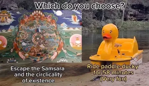 Escape Samsara or Ride Duck Boat