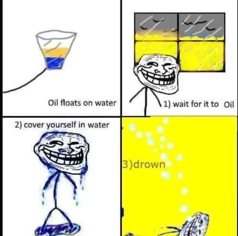 Oil Floats on Water