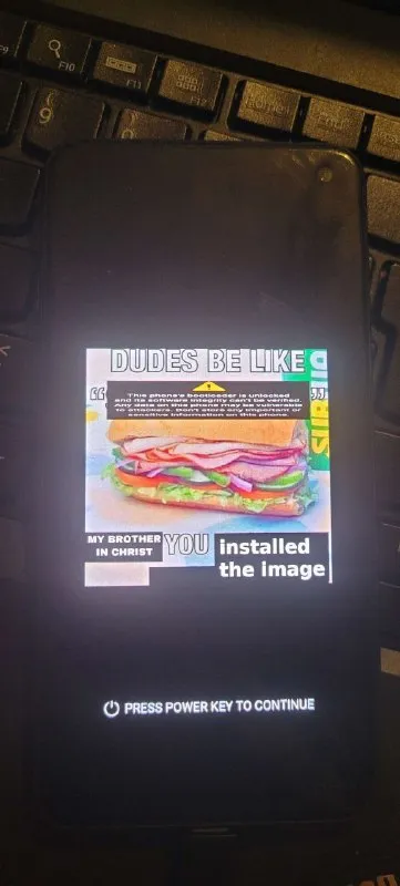 Dudes Be Like Installed the Image