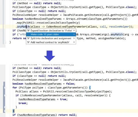 Make Code 10 Years Older
