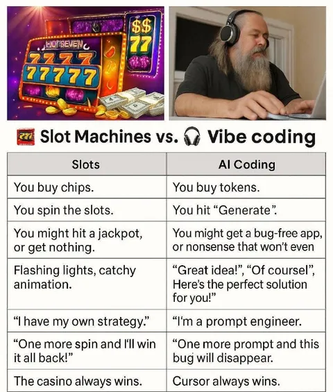 Slot Machines vs Vibe Coding