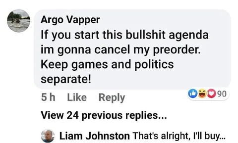 Keep Games and Politics Separate