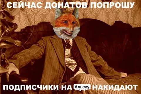 Лиса просит донаты