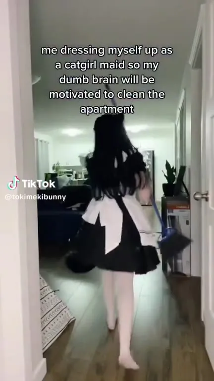 Catgirl Maid Cleans the Apartment