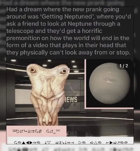 Getting Neptuned prank dream