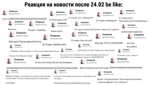 Реакция на новости после 24.02