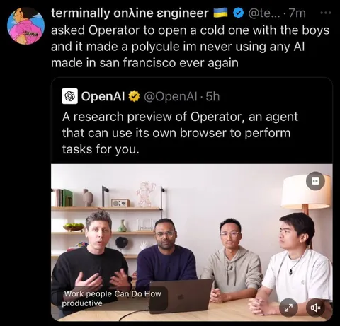 Operator Makes Them Quit AI