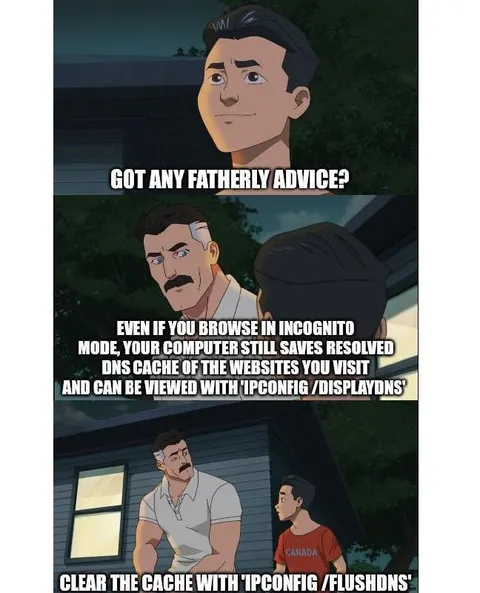 Fatherly DNS Cache Advice
