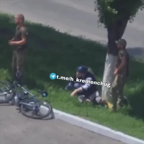 Погоня за велосипедистом