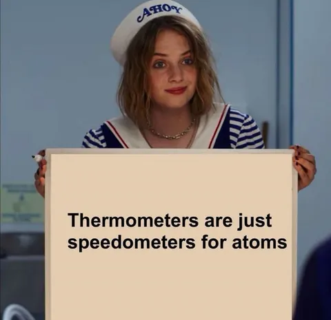 Thermometers Are Atom Speedometers