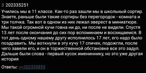 Школьный сортир и куча говна