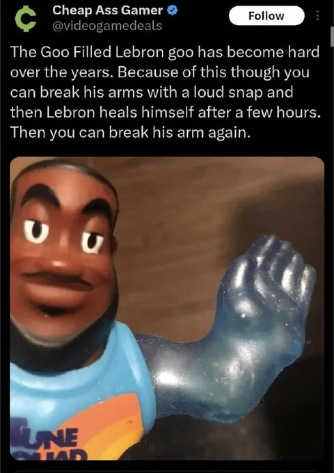 Goo-Filled LeBron’s Broken Arm