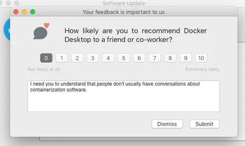 Docker Desktop Feedback Survey