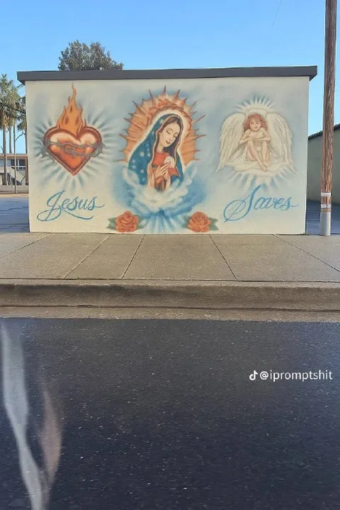Jesus Saves Mural