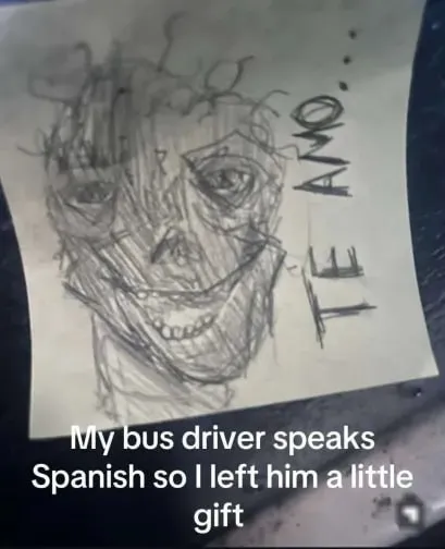 Bus Driver Joker Drawing