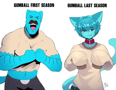 Gumball First Season vs Last Season