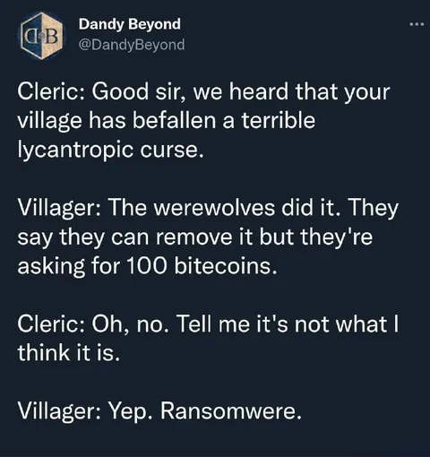 The Werewolves Demand Bitcoin