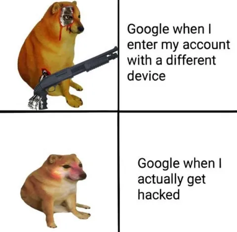 Google Account Security Reaction
