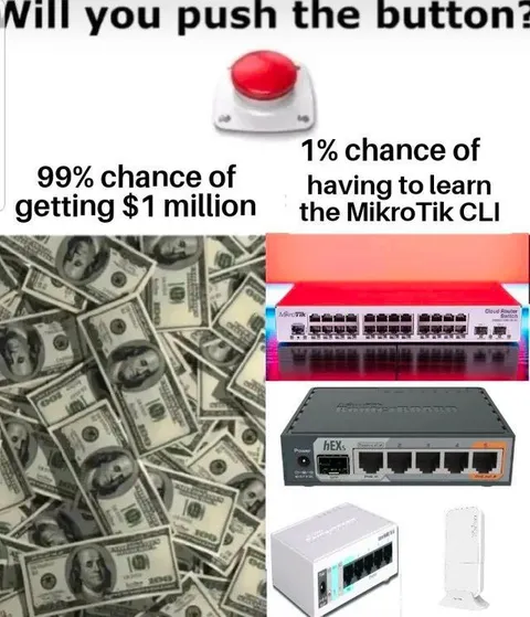 MikroTik Button Gamble