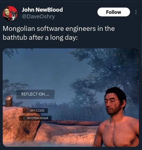 Software Engineers Reflect in the Bath