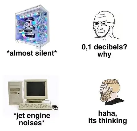 Silent Gaming PC Versus Old Computer