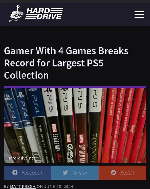 Gamer With Four Games Breaks Record