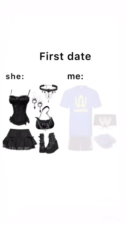 First Date Outfit Contrast