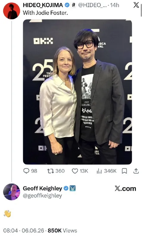 Hideo Kojima With Jodie Foster