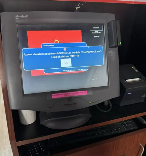 PixelPoint POS access violation