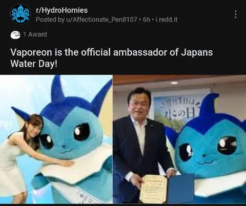 Vaporeon Water Day Ambassador