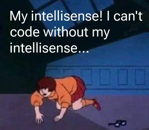 Can't Code Without IntelliSense