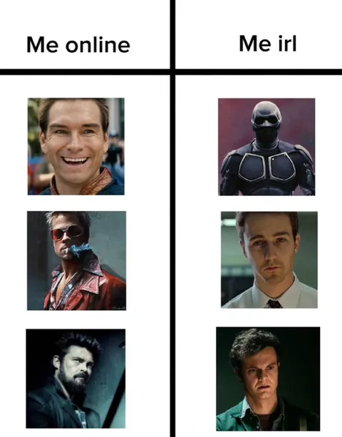 Me Online vs Me IRL