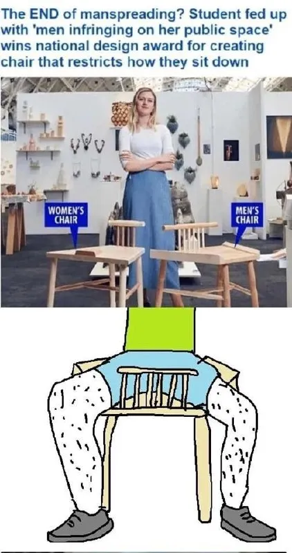 The End of Manspreading Chair