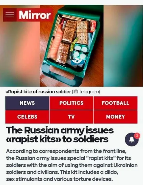 Russian Army Rapist Kits