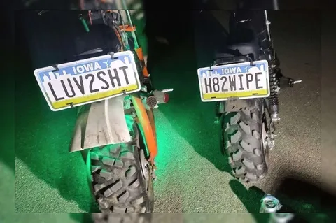 Dirt Bike Plate Wordplay