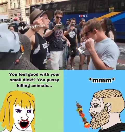 Animal Rights Activist vs Meat Eater
