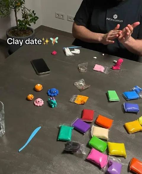 Clay Date With Colorful Clay