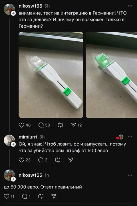 Тест на интеграцию в Германии