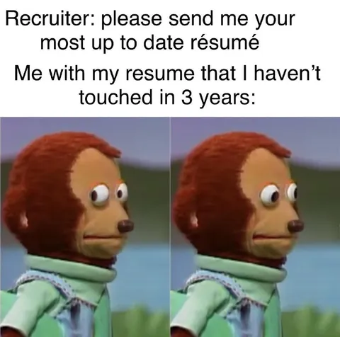 Resume Untouched for Three Years
