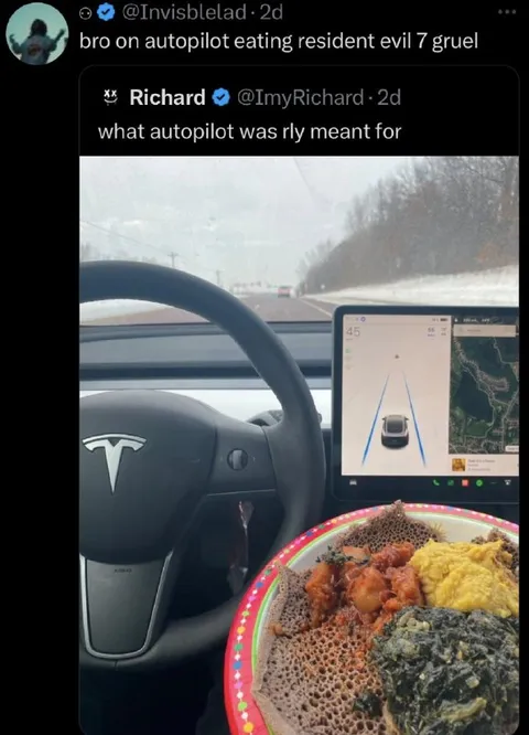 Autopilot Eating Resident Evil Gruel