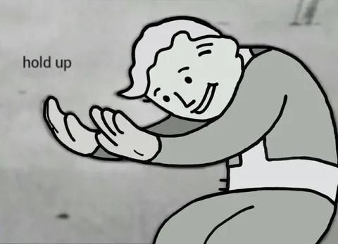 Hold Up Cartoon Reaction