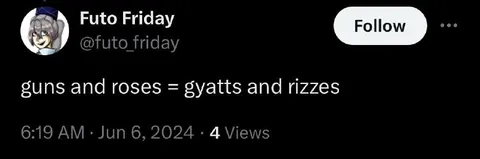 Guns and Roses Become Gyatts and Rizzes