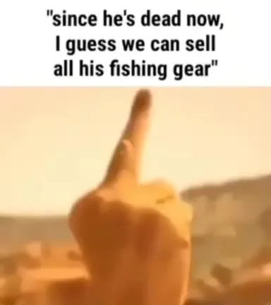 Selling His Fishing Gear