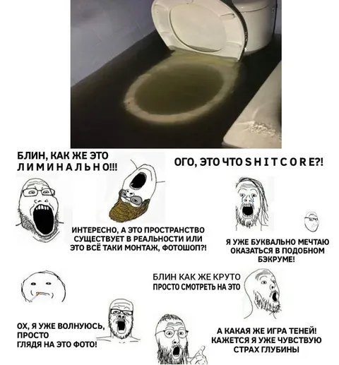 Лиминальная тень в туалете