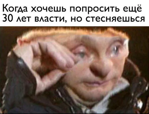 Когда просишь ещё 30 лет власти
