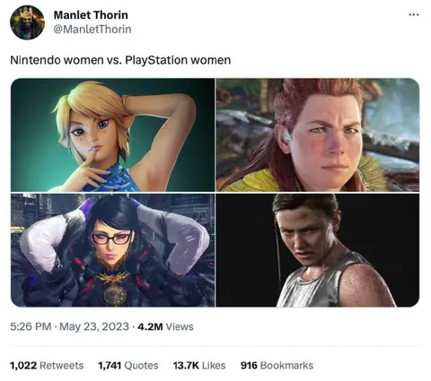 Nintendo Women vs PlayStation Women