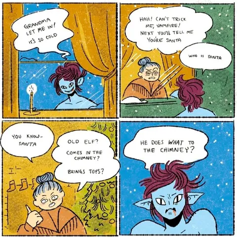 Vampire Learns About Santa