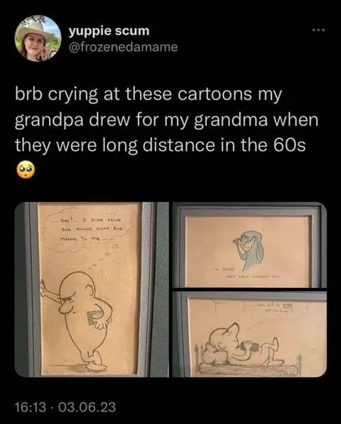 Grandpa's Long-Distance Love Cartoons