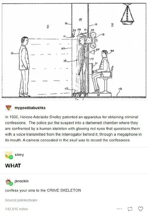 Confess Your Sins to the Crime Skeleton