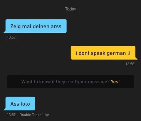 I don't speak German